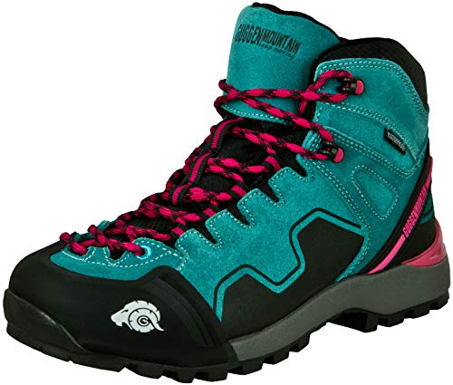 GUGGEN Mountain PM021 Damen Trekking-& Wanderstiefel Wanderschuhe Trekkingschuhe Outdoorschuhe wasserdicht mit Membran und Wildleder