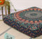 Popular Handicrafts Indischer Hippie-Mandala-Bodenkissenbezug, quadratisch, Ottomane, Pouf Cover Daybed, übergroßer Baumwoll-Kissenbezug mit robustem Reißverschluss, Sitzhocker für Hunde und