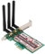 ASHATA Carte Wi-FI Double Bande 450 Mbps, Adaptateur PCI Express sans Fil Carte réseau Wi-FI pour Ordinateurs de Bureau pour XP / 8/8.1/10 (WIE4530)