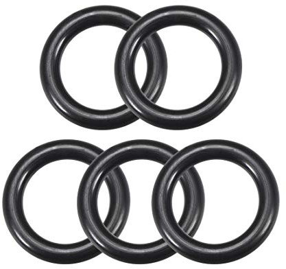 sourcing map 5Stk. Fluorkautschuk O-Ringe Ringdichtung schwarz 13 mm x 20 mm x 3,5 mm
