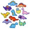LIHAO 12pcs Iron on Patches for Clothing Dinosaur Patterns Applique Embroidered Patches Iron-on Cloth Patches Clothing Repair Decoration Patch Kit