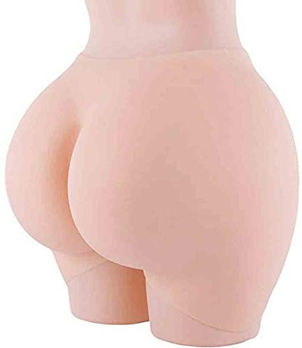 Silikon Panty Gesäß Hüften,Body Shaper Gepolsterte Po Lifter Hip Enhancer Höschen Silikon Shapewear Unterwäsche Für Ladyboy Kostüme Transgender,Ivory White,L