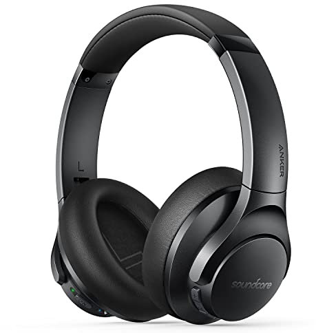 soundcore by Anker Life Q20+ Casque Bluetooth avec Isolation Active du Bruit, autonomie de la Batterie 40 h, Audio Haute résolution, Application, Connexion avec 2 appareils en même Temps,