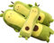 Krokodil Birne Grün Avocado Simulation Avocado Plüschtier Puppe Schlafkissen Puppe Kissen Spielzeug Kissen (Lange Clause 65cm)