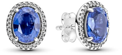 Pandora Funkelnde Statement Strahlenkranz Ohrringe in Sterling-Silber mit Zirkonia, Maße: 4,6mm x 10,8mm x 9mm, 290040C01