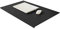 Schreibtischunterlage,Tischunterlage mit Kantenschutz,Großes Mousepad,Tischunterlage,PU-Leder Laptop Tischunterlage,Büro-Tischschutzfolie mit L-förmigem Frontprofil,Schwarz,120X60cm