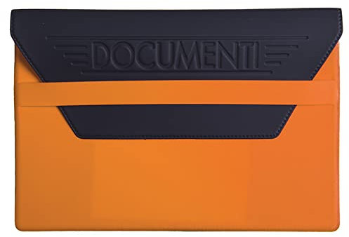 pubblimania Porte-documents voiture moto en Tam avec rabat de fermeture (Jaune)