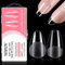 YSUVIN Capsule Americaine Ongle, 240PCS Amandes+Cercueil Court Artificiel Extension Faux Ongles Pose Americaine Couverture Semi-Complète Pour Prothésiste Ongulaire Salons de Manucure, 12 Tailles