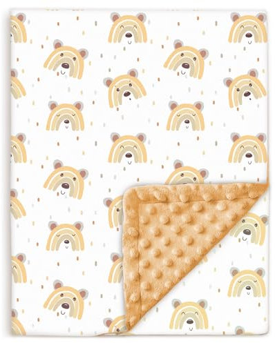 Babydecke - Kinderbettdecke - Baby Bettdecke Aus Weicher Oeko-tex Baumwolle - 100x135 - Kuscheldecke Kinder - Geburtsgeschenk Junge Mädchen - Babydecke Mit Noppen - Baby Bettwäsche - Baumwolldecke