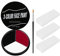 BOBISUKA Face Paint Negro Blanco Rojo+3 Esponjas+Pincel, Body Painting para Halloween, Carnaval, Teatral, Zombie, Maquillaje Efectos Especiales
