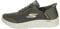 Skechers - Zapatillas Flexibles sin Cordones para Hombre, Calzado fácil sin Manos, para Caminar, Marrón, 44 EU