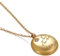 Mesnt Kette mit Anhänger Damen, Edelstahl Runde mit Leo-Muster Anhänger Halskette 39cm für Damen Gold