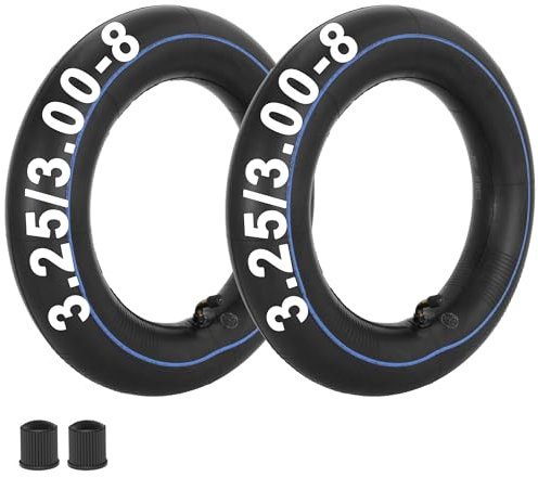 3.25/3.00-8 Inner Tube For Scooters,garden cart,wagons,Mini Chopper Tire,Go Kart,ATV,Heavy Duty Butyl rubber 3.50-8 tire tube With TR-87 Angled Stem 2 Pack