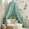 Baldachin Kinderzimmer Baby Betthimmel Riesig Betthimmel Kinder Himmelbett Vorhänge Prinzessin Baldachin für Spiel Lesen Schlafzimmer Ankleidezimmer Hellgrün