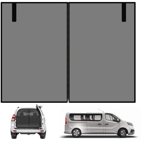 Heckklappe Moskitonetz, Magnetisch Auto Trennvorhänge Sonnenschutz, Auto Fliegengitter Magnetisch mit doppelten Reißverschlüssen, für Auto, Picknick, Reisen, Outdoor-Camping (175 cm X 150 cm)