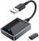 Volam 2en1 Adaptateur Carplay Android Auto sans Fil,A-pple Carplay iPhone sans Fil,Plug-and-Play,Haute Vitesse5,8 GHz, Faible Latence,Compatible avec Les Voitures à partir de 2016,iOS 10+,Android 11+