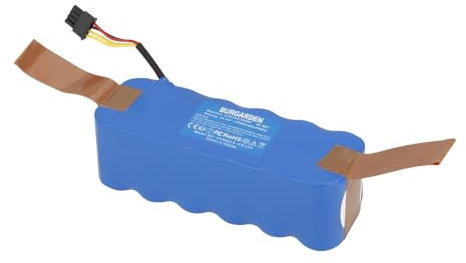 BURGARDEN 14.4V 5500mAh NI-MH Batterie pour Ecovacs Deebot CR120, KK-8, X-500, X500, Remplace LP43SC2000P pour Profimaster Robot 2712, pour Ariete Briciola 2711, 2712, 2713, 2717