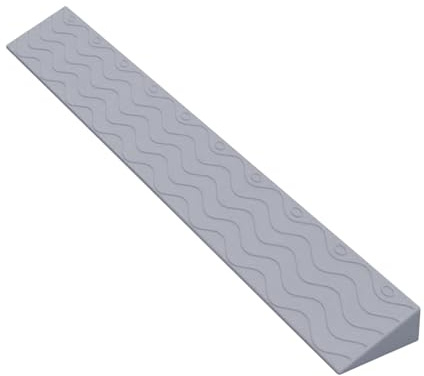 Schwellenrampe für Rollstühle 5,5cm creme - Gummirampe für Türschwelle - Türrampe für einfachen Zugang - Tragbare Rampe für Mobilitätsgeräte