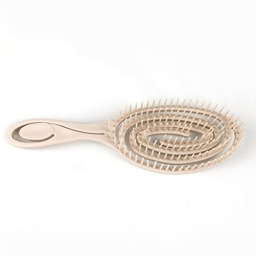 Brosse à cheveux ventilée anti-statique relaxante pour massage du cuir chevelu humide et sec