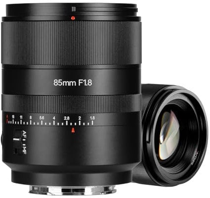 7artisans AF 85 mm f1.8 Full Telaio Lente Compatibile con Sony E baionetta, Grande Apertura, Messa a Punto, STM Face/Eye Autofocus per Sony E A7 R3 M4 Alpha zv - E10 A5000 A9 NEX - 3 (nero)