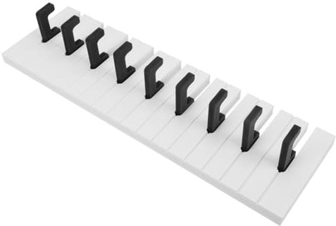 KITANDOVE Piano Key Hook Wall Row Hook Wall Hangers for Clothes Wall Mounted Holder Wall Coat Mount Clothes Rack Hanging Wall Decor Country Decor Entryway Wall Hook Wall Mounted Hooks
