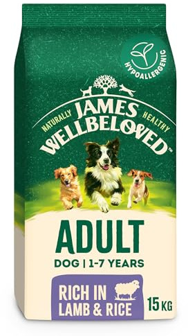 James Wellbeloved Dog Adult Hypoallergenic Dry Food Lamb and Rice 15 kg