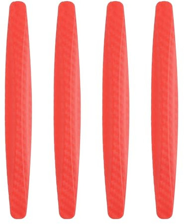 sourcing map 4pcs Car Door Edge Guards Protectors Anti-Collision Side Door Edge Protector Trim Strip Anti-Scratch Universal Vehicle Exterior Accessories for Cars SUV Pickup Truck, Red