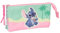 Stitch Ice Cream - Portatodo Triple, Estuche Infantil, Estuche Niño, Ideal para Niños en Edad Escolar, Cómodo y Versátil, Calidad y Resistencia, 22x3x12 cm