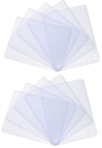 Kisangel 50Pcs Transparent Game Card Sleeves Playing Card Protective Covers Simple and Elegant Design for Students and Teachers