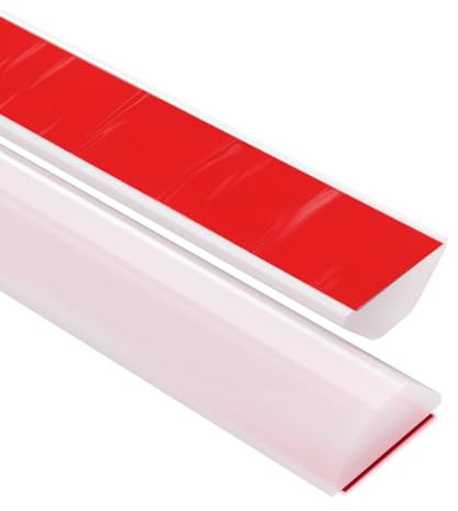 Mxziogr Barriera doccia silicone, Barriera acqua, soglia per doccia, Supporto Adesivo in Un Unico Pezzo, Tenere l'acqua all'interno della soglia per evitare fuoriuscite (Trasparente, 165CM)