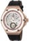 Burgmeister Herren Datum klassisch Mechanik Uhr mit Leder Armband BM232-302