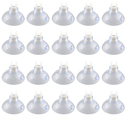 HALJIA 20PCS 5MM Aquarium Fish Tank Suction Cups Airline Hose Pump Air Line Tubing Holder