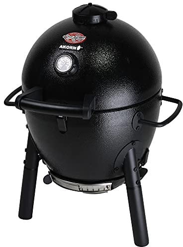 Char-griller E6714 AKORN Jr. Kamado, Ceniza Barbacoa de carbón portátil