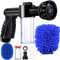 EVILTO Pistolet Arrosage pour Tuyau Arrosage avec Réservoir Savon 8 Modes, Pistolet Pulvérisateur d'eau en Mousse de Jardin Lavage de Voiture, Chien, Chat, Arrosage Plantes, Pelouses, Noir