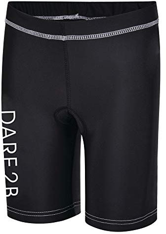 Dare2B Kids Unisex Reflective Lightweight Cycling Short | Tissu évacuant l'humidité, séchage Rapide, Insert Double densité moulé et grippeur en Gel à l'ourlet.
