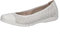 CAPRICE Women' 9-22151-42 Ballet Flat, White Soft nap, 6 UK
