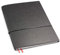 X17-A4+ Notizbuch/Personal Organizer | 7mm dünn | schwarz, vegan! Deutsches Zellulose-Material. Nachfüllbar. Notizheft (blanko) mit Doppeltasche, Made in Germany.