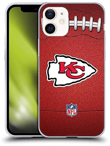 Head Case Designs Offizielle NFL Fußball Kansas City Chiefs Graphics Gelhülle [Militärischer Schutzgrad] Kompatibel Mit Apple iPhone 12 Mini Und Kompatibel Mit MagSafe