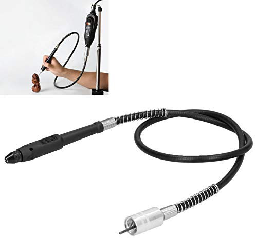 Albero flessibile da 110 cm, attacco adattatore per albero flessibile, mandrino per cavo di prolunga albero flessibile M19 x 2 mm / 0,08 pollici, con chiave, per utensili rotanti