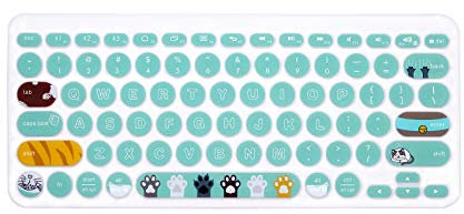 WYGCH - Ultra Thin Silicone Keyboard Cover Compatible for Logitech K380 Multi-Device Bluetooth Keyboard Protective Skin-Cute Cat Claw