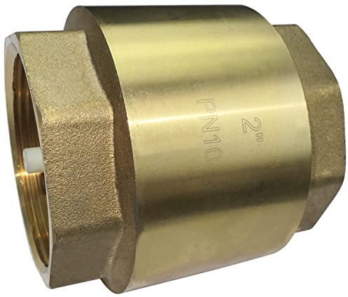 AERZETIX - C53442 - Clapet anti-retour universel PN10-2'' pouces - filetage Femelle-Femelle - Vanne non retour - en Laiton