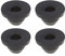 Create idea 4pcs Lave-Glace Pompe d'essuie-Glace Moteur Pulvérisation Joint d'étanchéité en Caoutchouc Capuchon 443955465 Compatible avec Golf Polo Bus T3 T4 T5