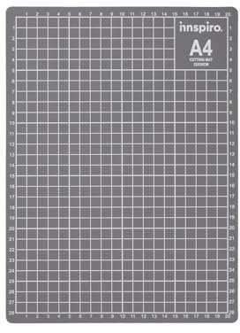 Selbstheilende Schneideunterlage mit Zentimeterraster, grau