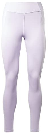 Reebok Damen High Rise Rib Yoga-Hose, Purple Oasis, M