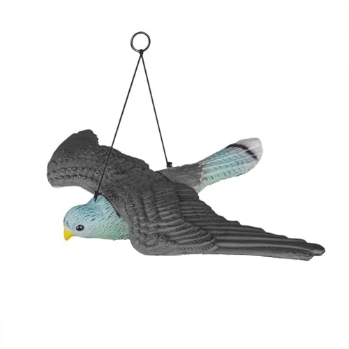 rg-vertrieb Taubenschreck Vogelscheuche Taubenabwehr Dekofigur Vogelabwehr Vogel Falke Garten Figur Raubvogel Fliegender Falke (6 Stück)