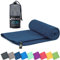 Fit-Flip Mikrofaser Handtuch - kompakte Microfaser Handtücher - ideal als Sporthandtuch, Reisehandtuch, Strandtuch - schnelltrocknend und leicht - Badetuch groß (1x 40x80cm, Marineblau)