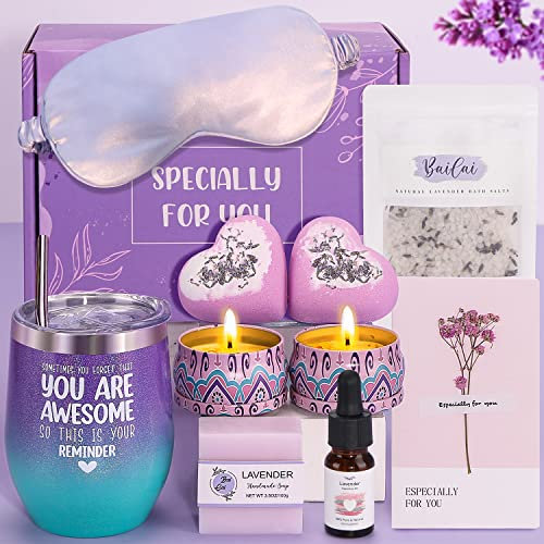 Birthday Pamper Gifts for Women, Unique Self Care Package for Her Pamper Hampers Kit for Women, Ladies Spa Bath Sets Wellbeing Get Well Soon Gift Ideas for Women Best Friend Bestie Sister Mum Wife Her