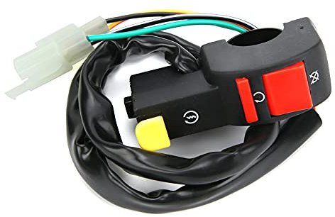 Interrupteur de Bouton D'arrêt de Moto, Allumage du Guidon sur le Démarreur adapté pour Pit Quad Dirt Bike