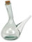 Verano Spanish Ceramics Recycled Glass Spanish Porron Decanter/Pourer with Cork - Decorative New Home Living Dining Room Decor Display Water Juice Wine Serving Bottle - 750ml 20cm x 23cm