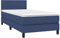 vidaXL Boxspringbett mit Matratze Bett Einzelbett Polsterbett Bettgestell Lattenrost Bettrahmen Schlafzimmerbett Hotelbett Blau 90x190cm Stoff
